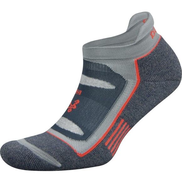 Balega Enduro Quarter Running Socks - Gray, Grey, Red, New Pair - Picture 1 of 1